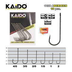 1108 Aberdeen Worm Black Nikel Olta İğnesi (10 pcs)