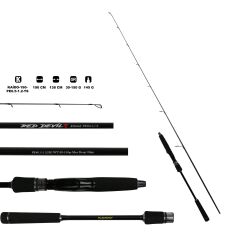 Kaido Red Devil 190 cm Tetiksiz Jig Kamışı PE 0.5-1.2