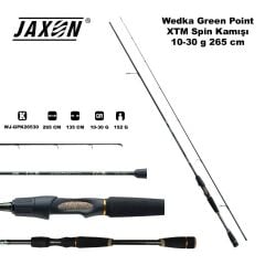 Jaxon Green Point XTM 2.65m 10-30g Spin Kamış