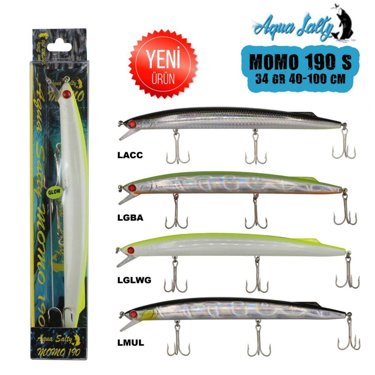 Aqua Salty Momo 190 34Gr Sinking LGLWG